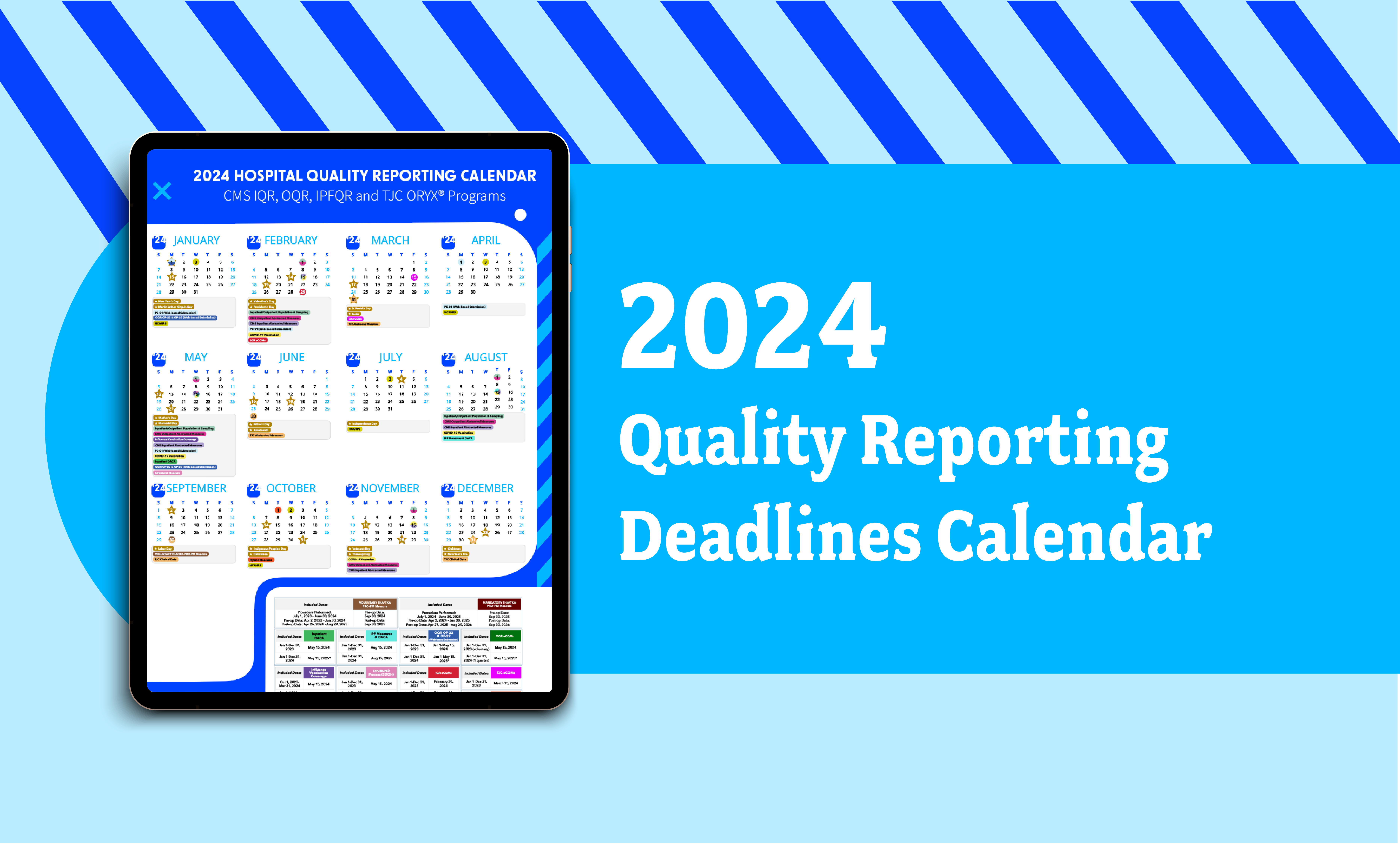 2024 Quality Reporting Deadlines Calendar Bundle Report